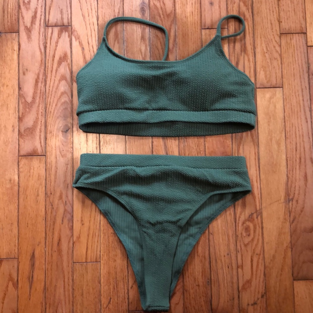 Green Shein Bikini. Womens Size Large.